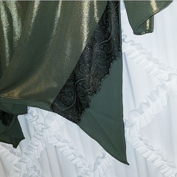 Chico's Gold Green Lace Tunic Size 0 Small 4 - Picture 4 of 7